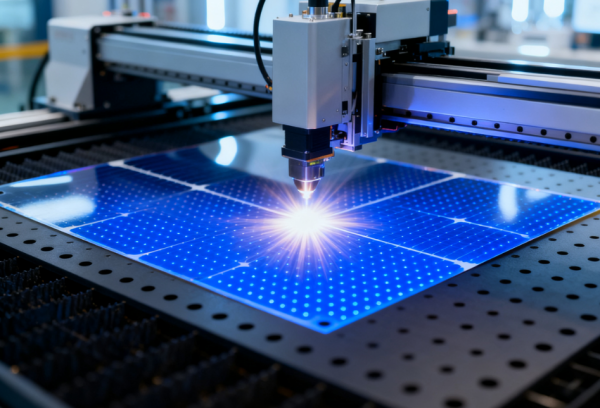 柔性太陽(yáng)能板激光微孔加工 (8)